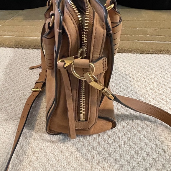 Rebecca Minkoff Brown Suede Leather Satchel - Picture 2 of 9